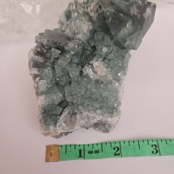 Green Flourite Crystal Cluster - Picture 3 of 4